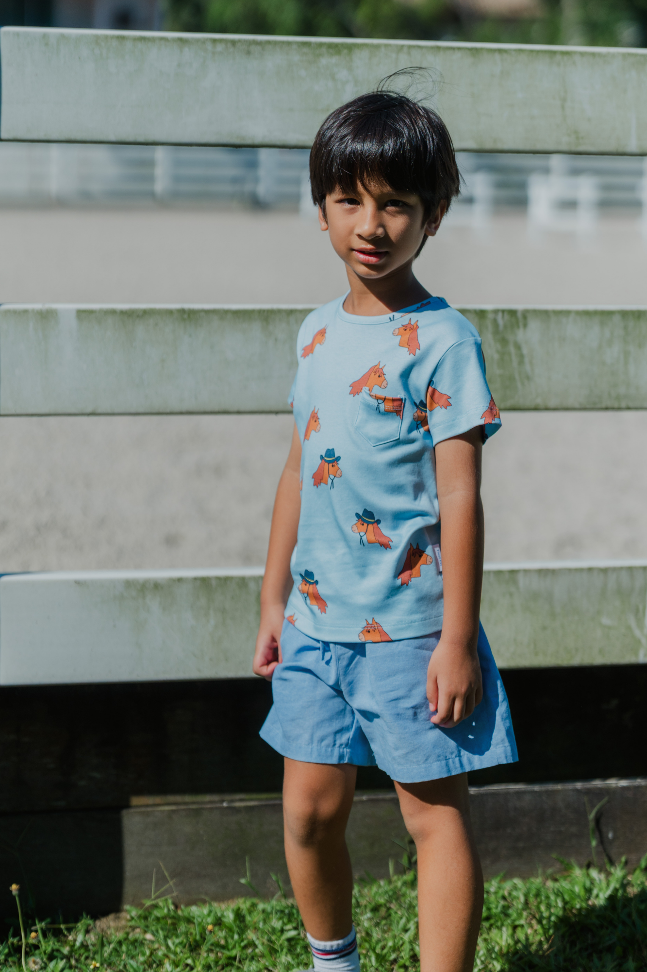 Horse Blue Tshirt