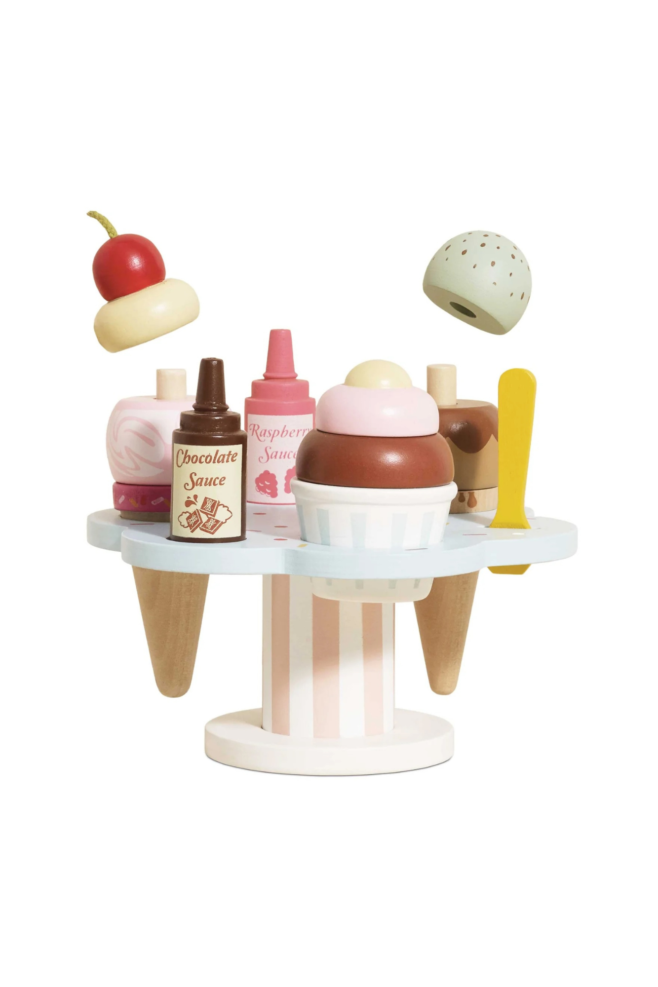 Le Toy Van Wooden Ice Cream Stand & Toppings