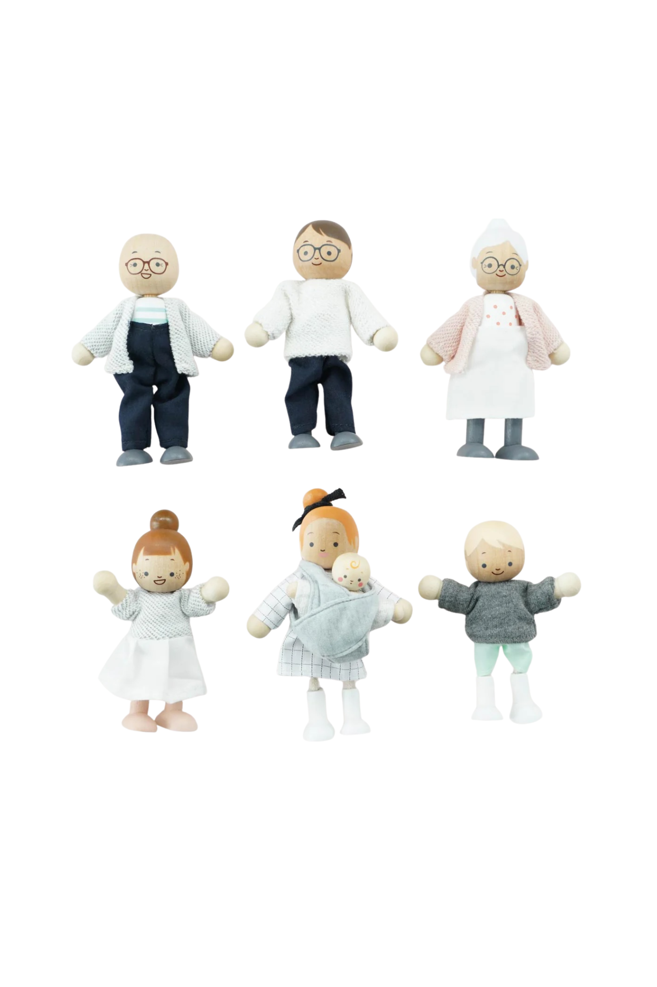Le Toy Van Wooden Dolls House Family