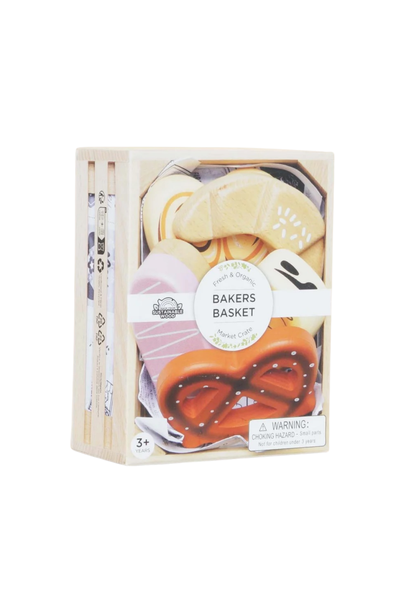 Le Toy Van Wooden Market Crate - Bakery & Patisserie