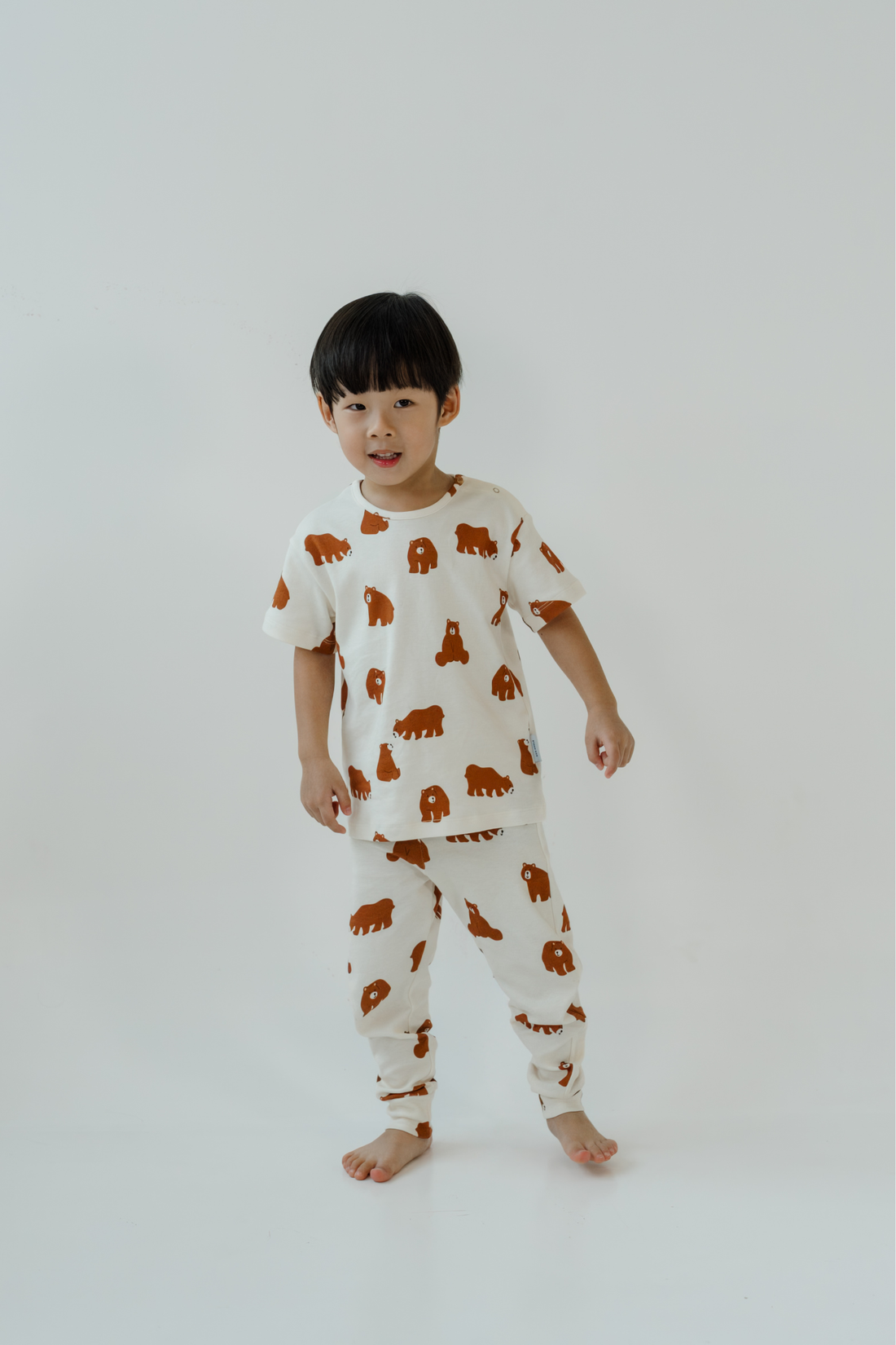 Brown Bear Pyjamas Top & Pants Set