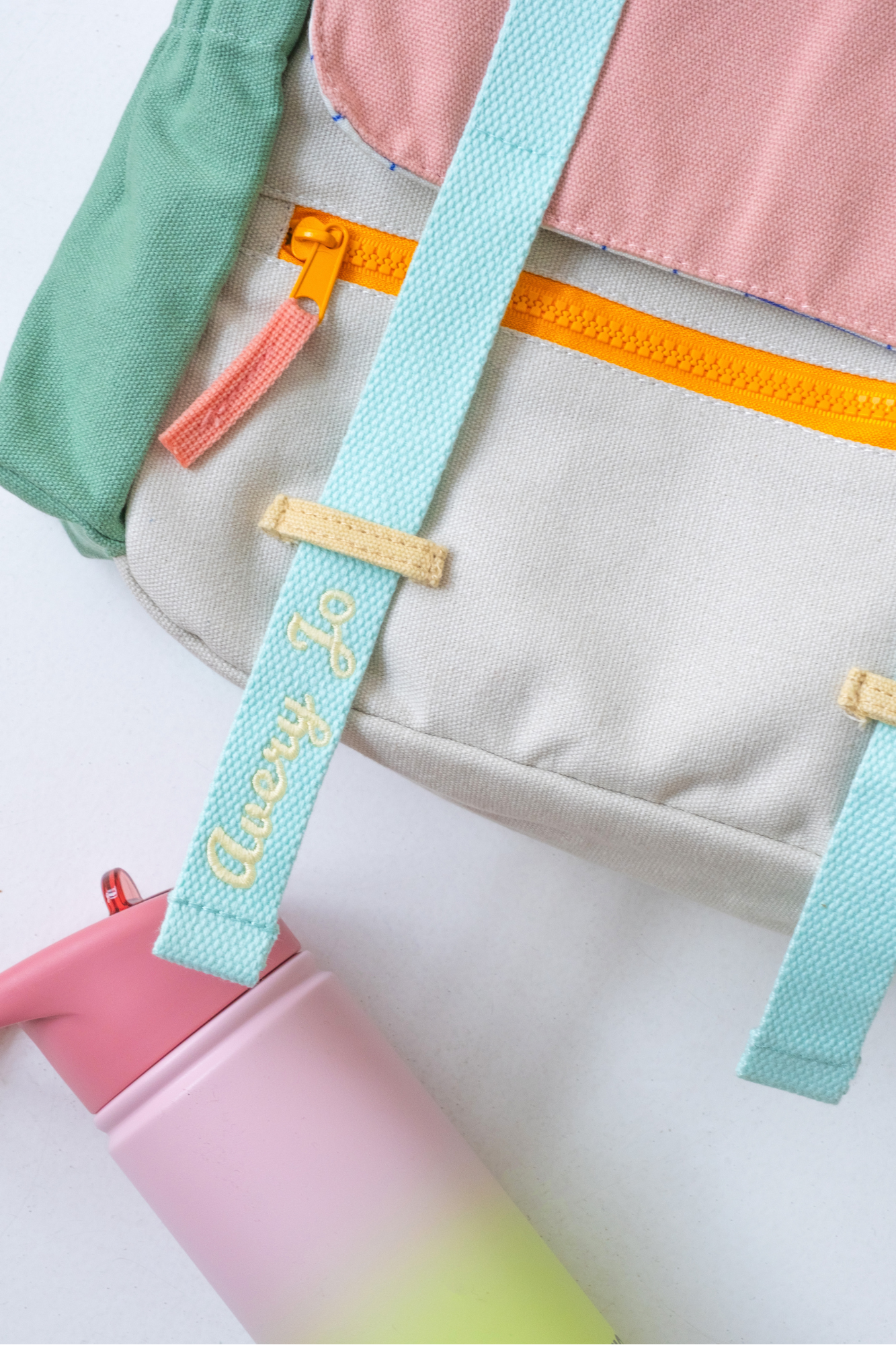 Personalisable 365 Backpack Pink Colour Block