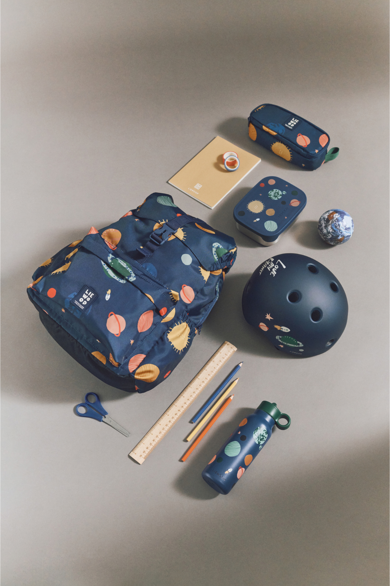 Liewood Arthur Lunch Box Universe/Classic Navy