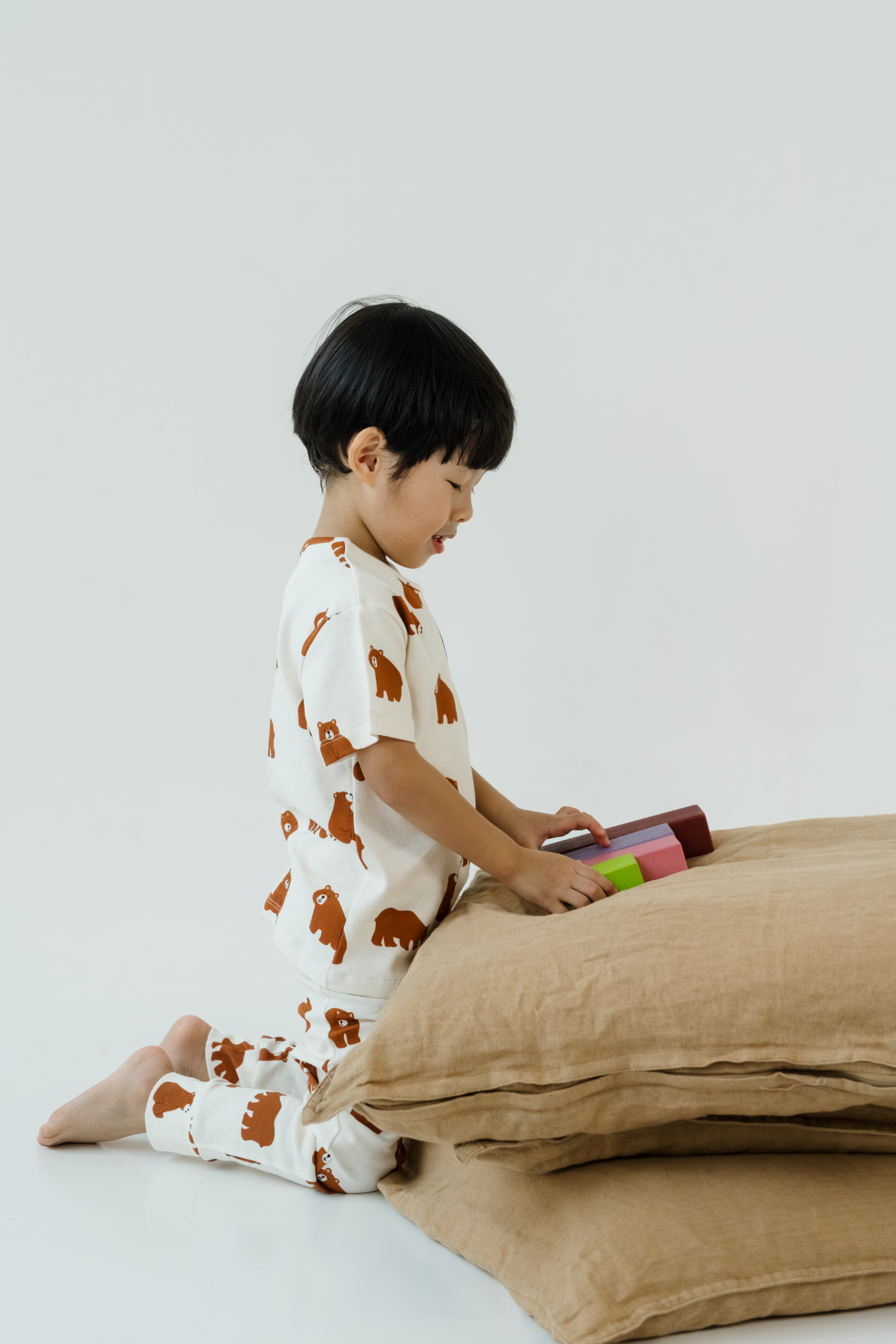 Brown Bear Pyjamas Top & Pants Set