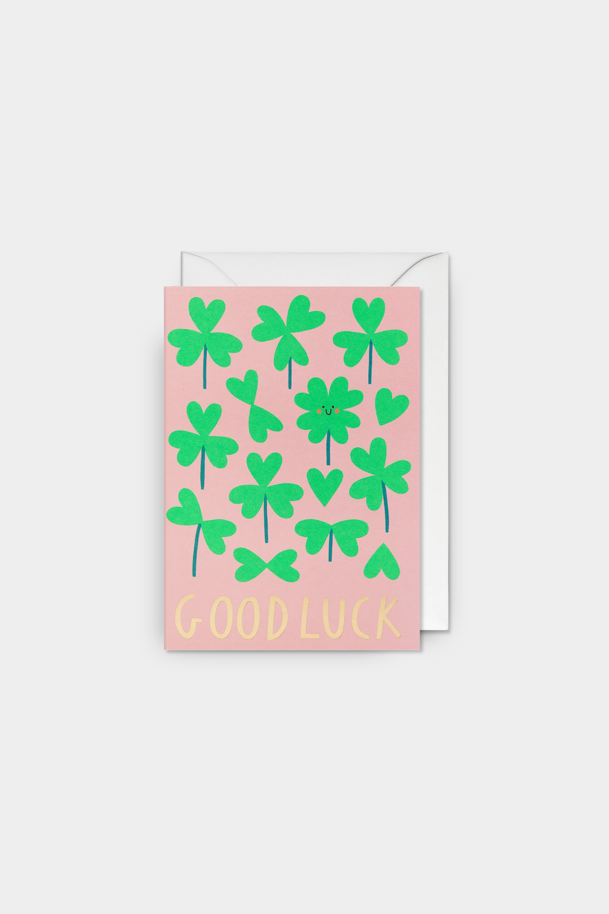 Good Luck Clover Greeting Card
