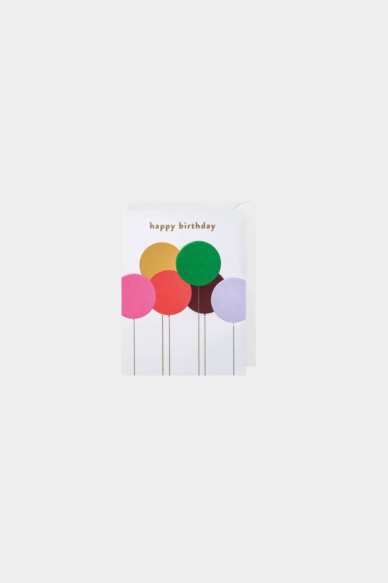 Happy Birthday Balloons Mini Card