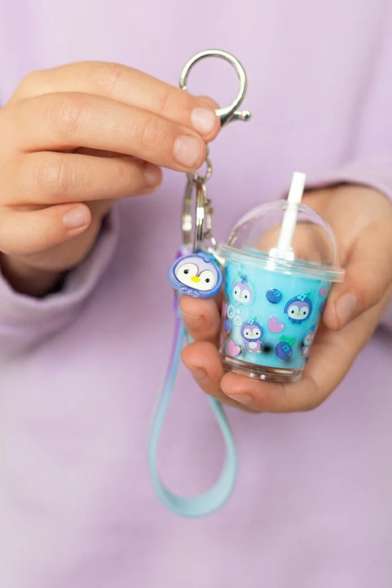 TIGER TRIBE BAG CHARM KIT - BLUEBERRY BUBBLE TEA