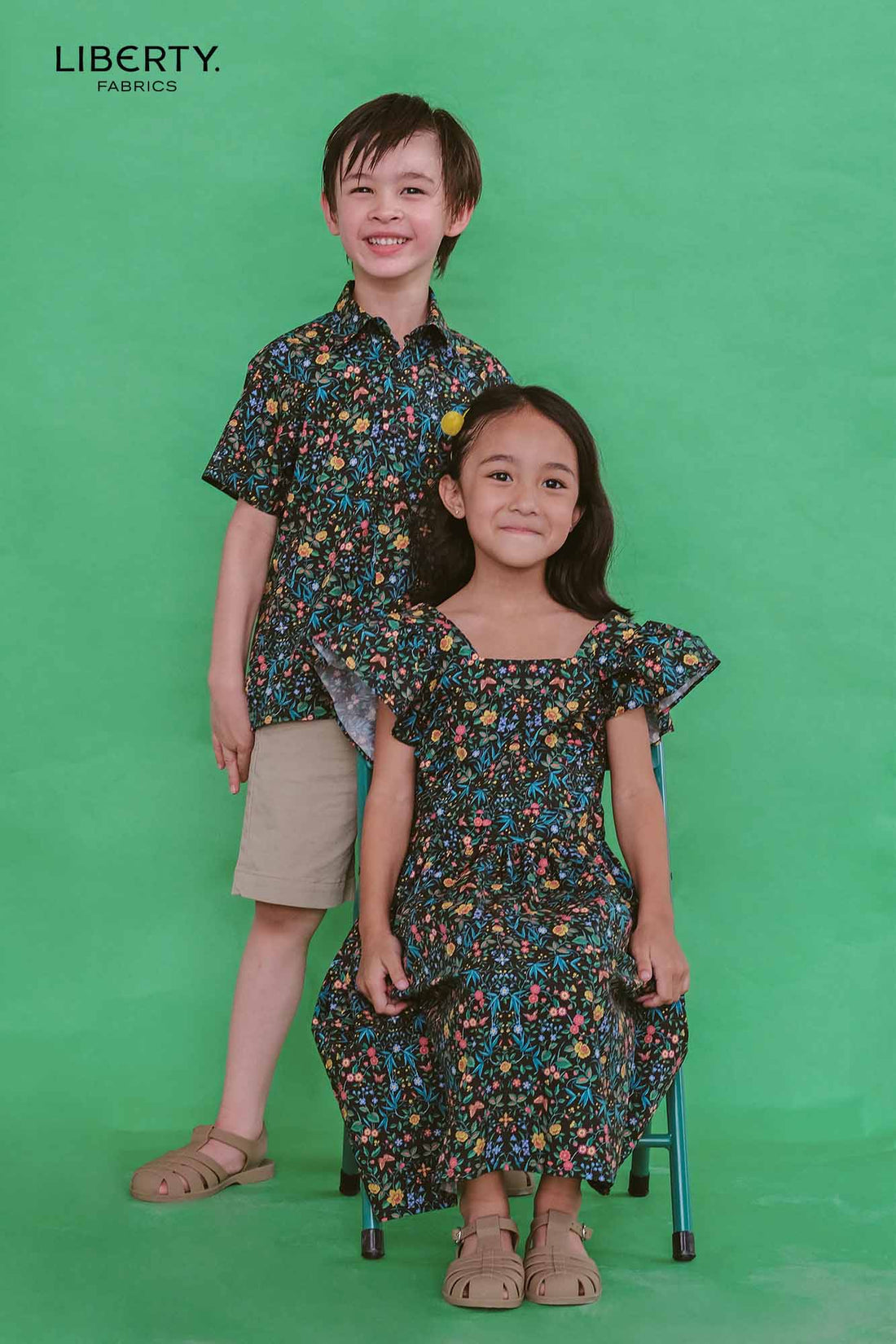 Midnight Tapestry Liberty Collared Shirt