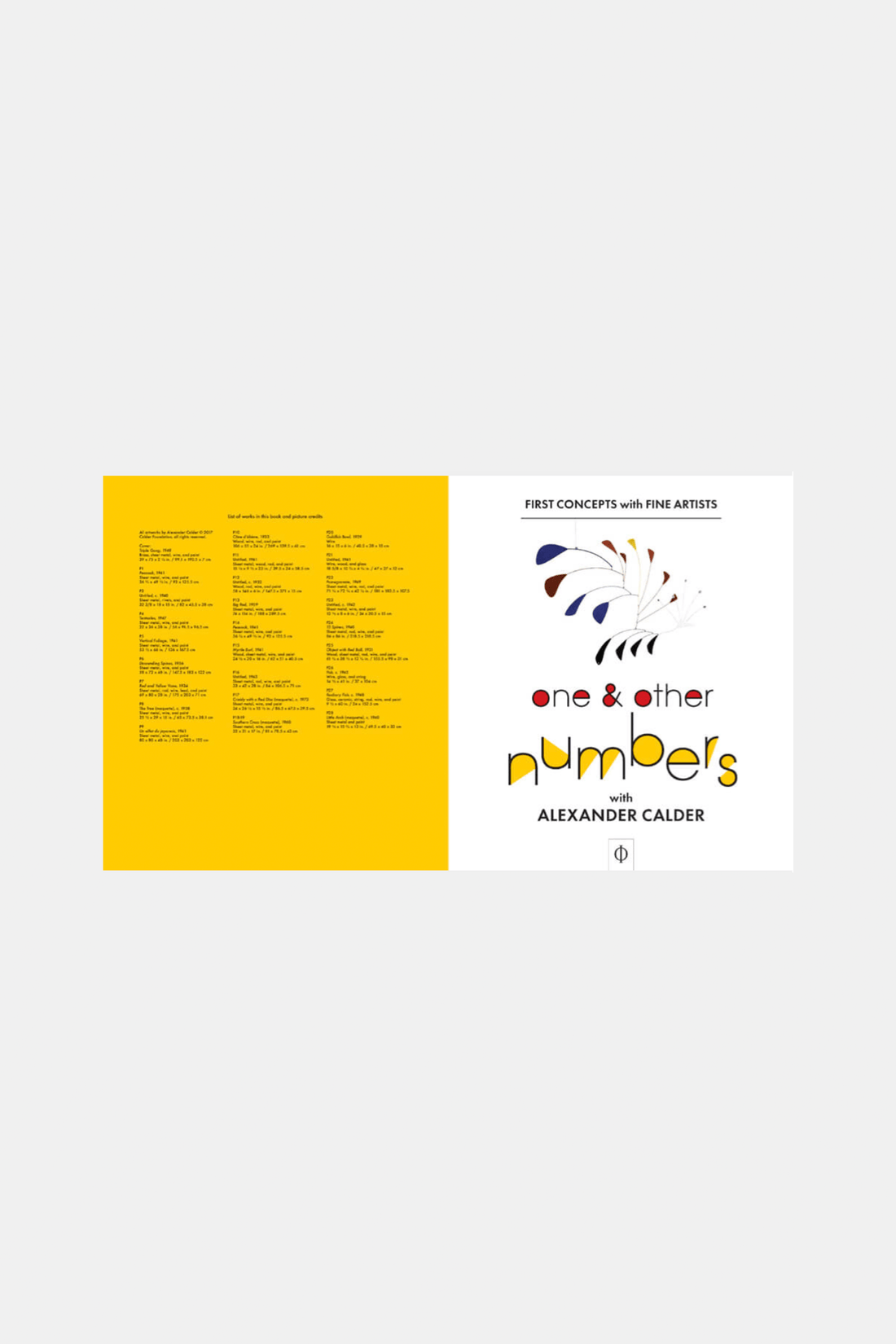PHAIDON Books One & Other Numbers With Alexander Calder