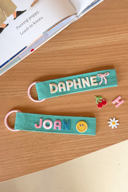 Personalisable Turquoise Name Tag