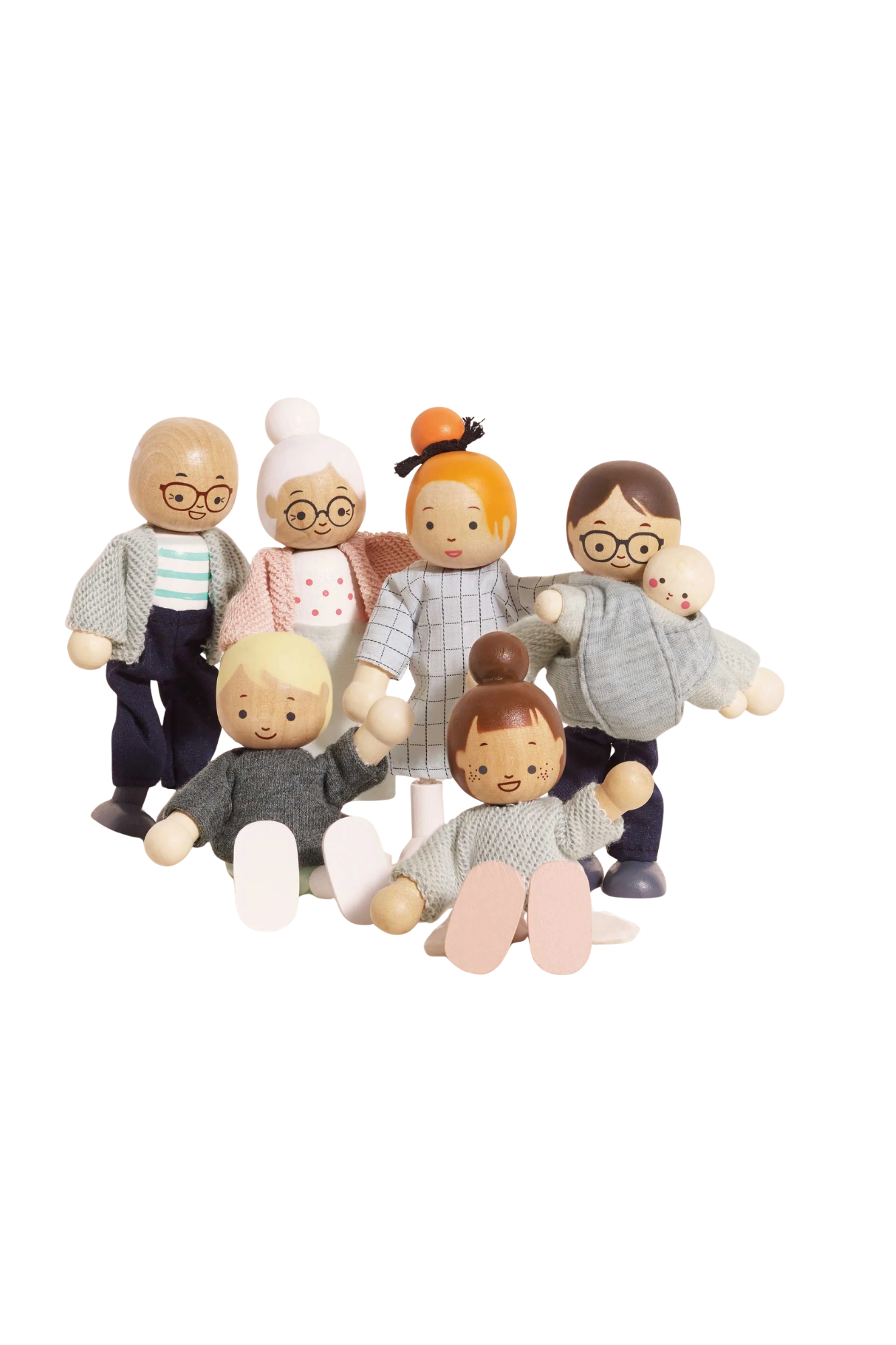Le Toy Van Wooden Dolls House Family