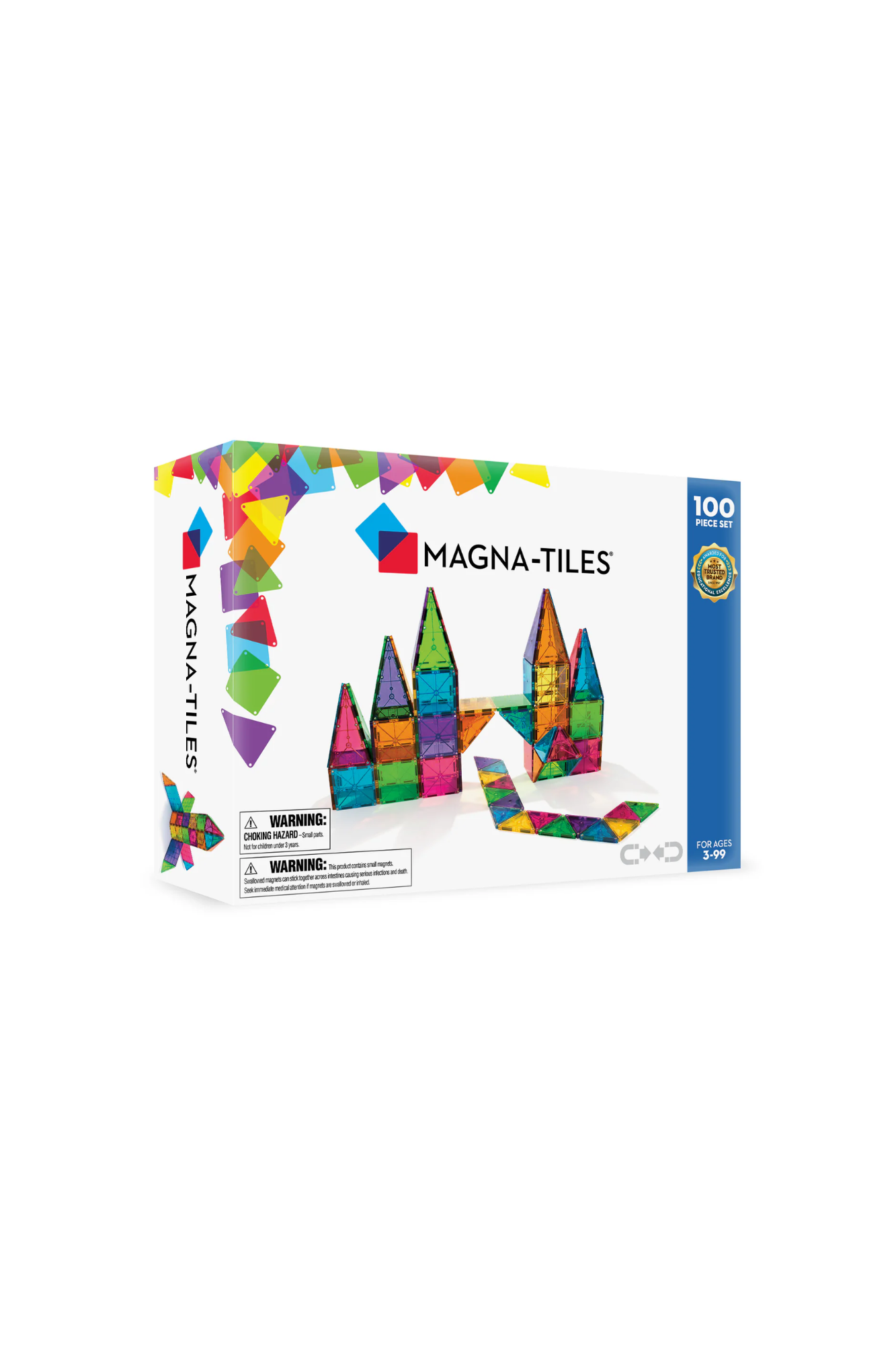 MAGNA-TILES Clear Colors 100 pieces Set
