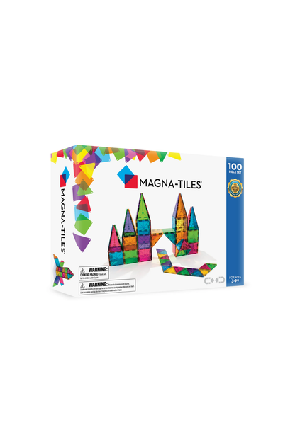MAGNA-TILES Clear Colors 100 pieces Set