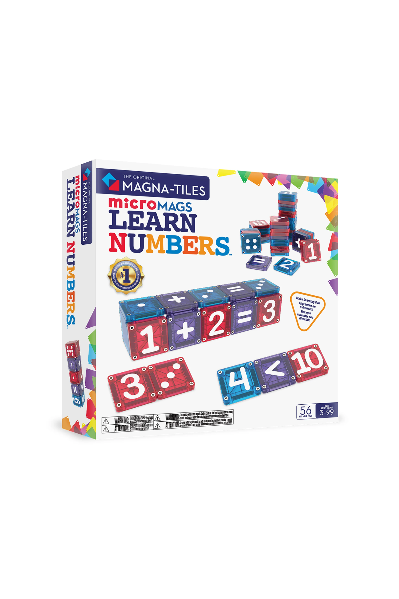 MAGNA-TILES Learn Numbers - 56 pieces set