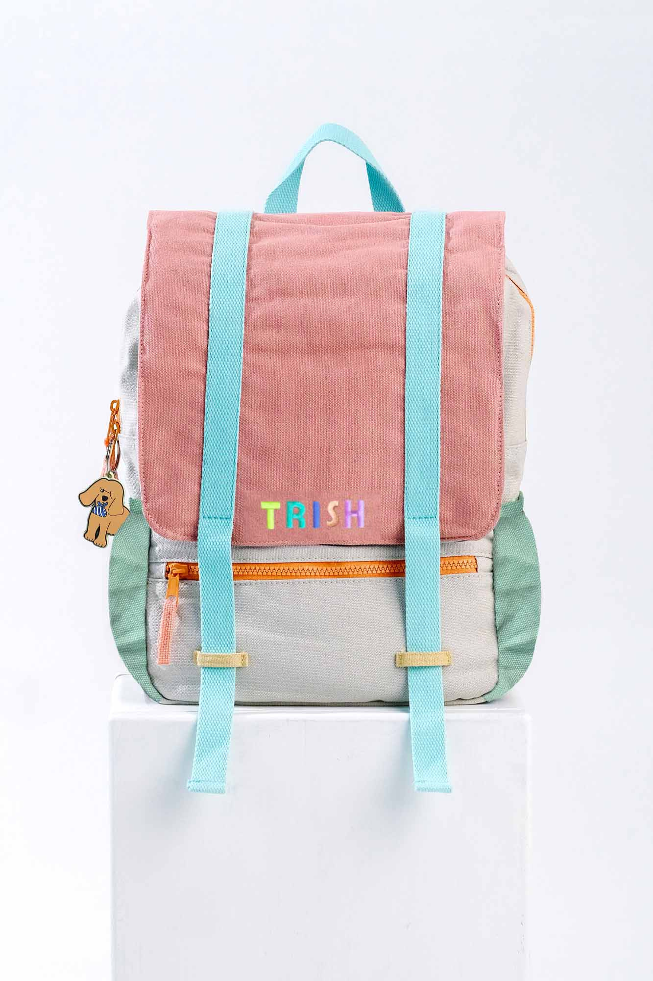 Personalisable 365 Backpack Pink Colour Block