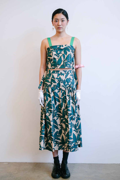Banana Palm Paneled Skirt