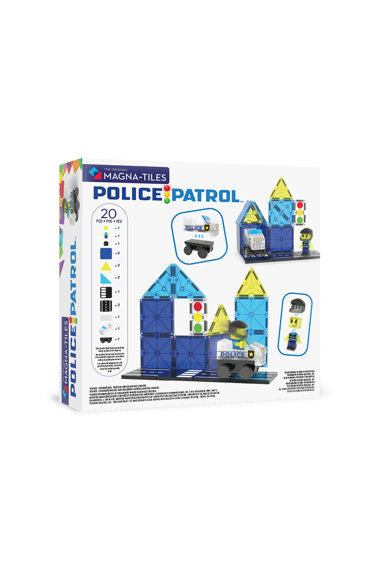 MAGNA-TILES Police Patrol