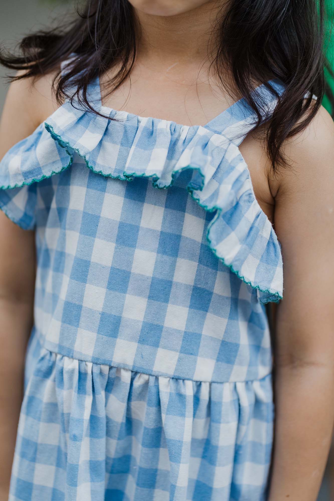 Blue Check Kelly Dress
