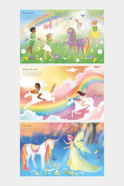 Sticker Dolly Dressing Rainbow Unicorns