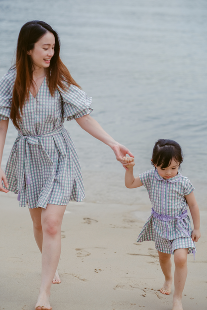 Multicolour Check Relaxed Mini Dress