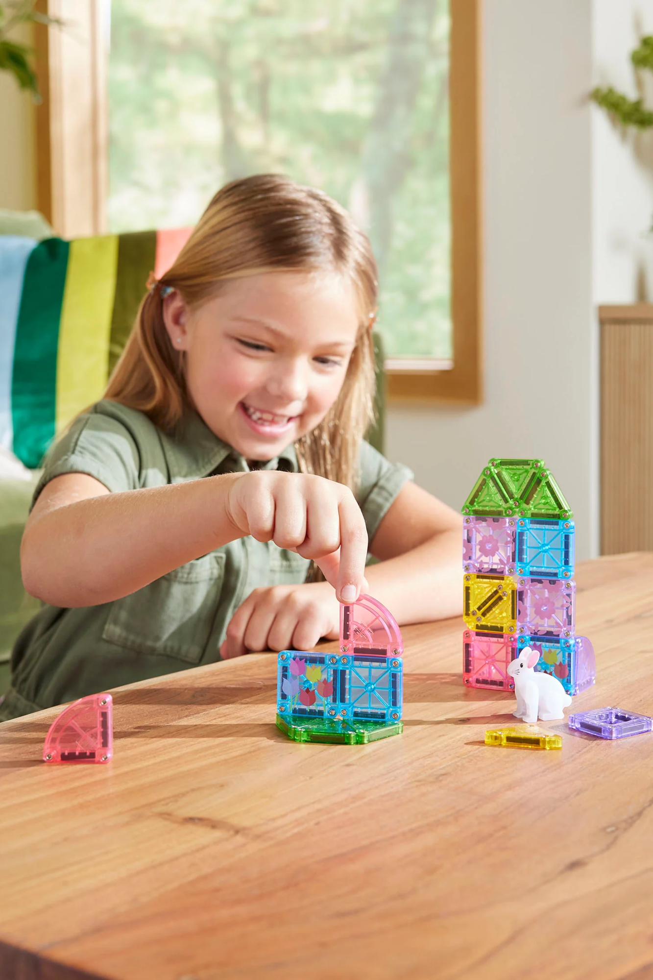 MAGNA-TILES Spring Garden 24 pieces Travel Set