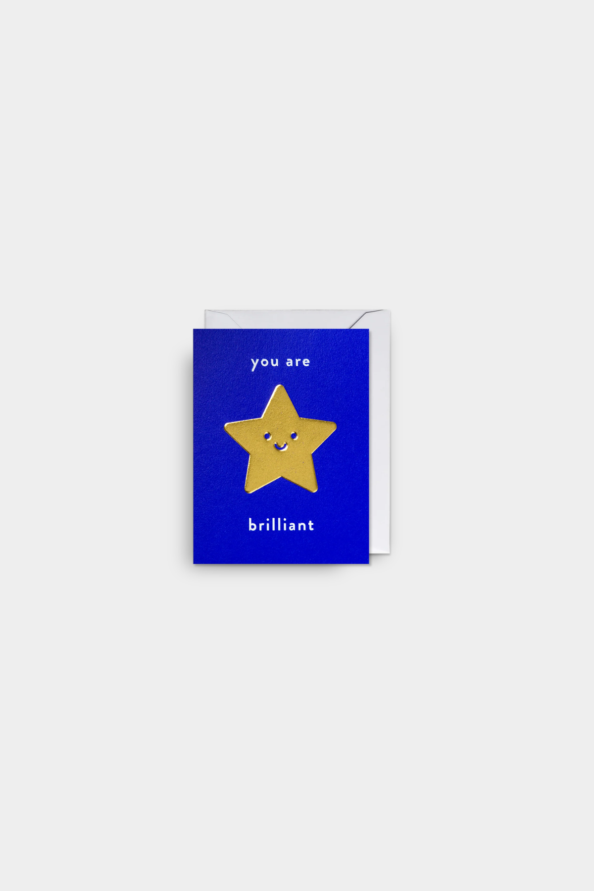 You Are Brilliant Gold Star Mini Card