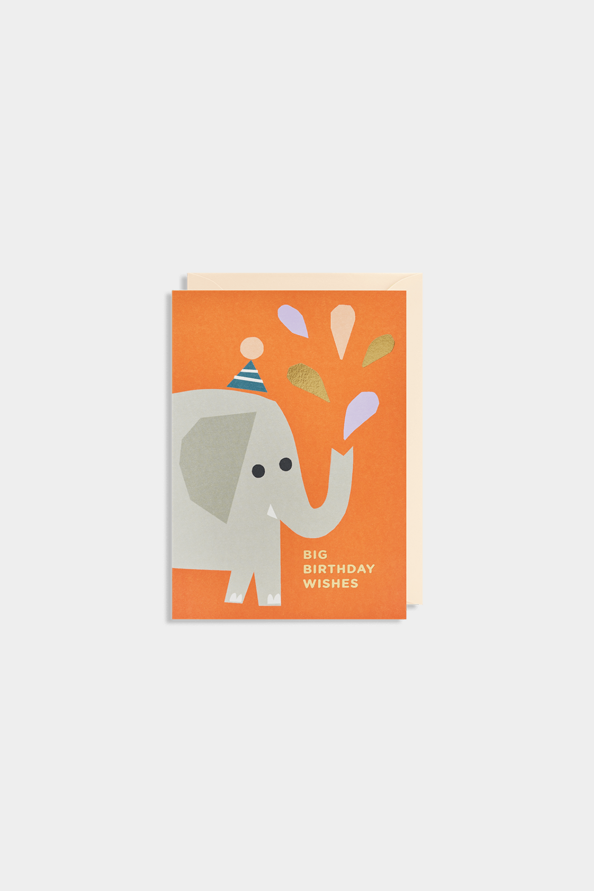 Party Elephant Big Birthday Wishes Greeting Card