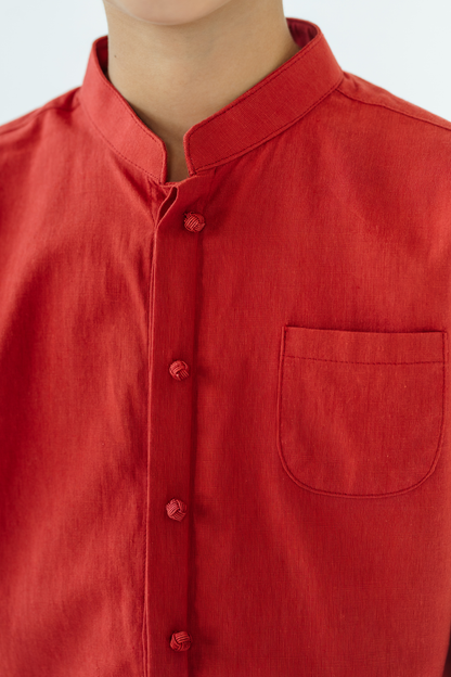 Ruby Mandarin Shirt