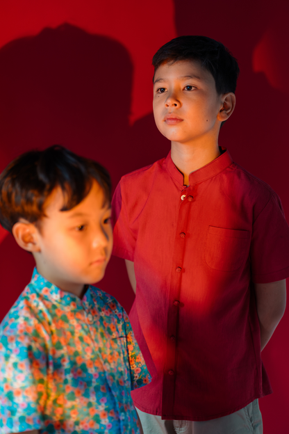 Ruby Mandarin Shirt