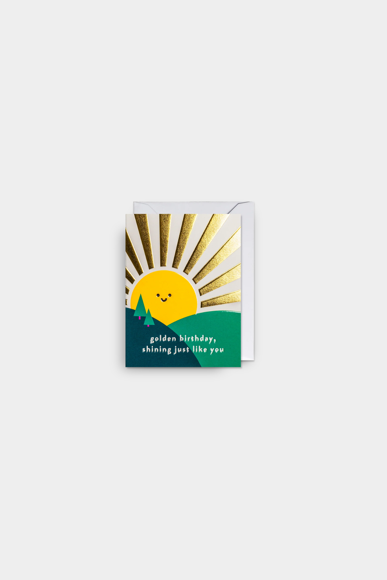 Golden Birthday, Shining Just Like You Mini Card
