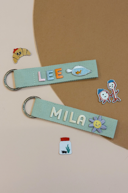 Personalisable Silver Sage Name Tag