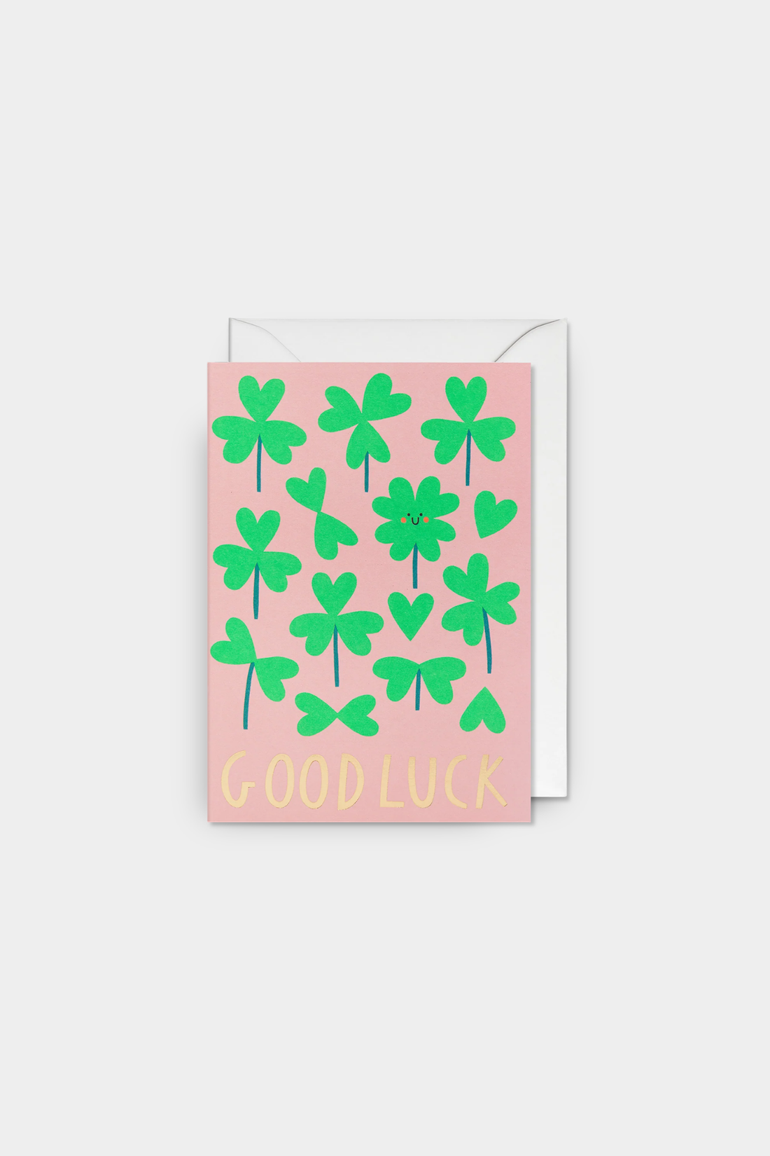 Good Luck Clover Greeting Card
