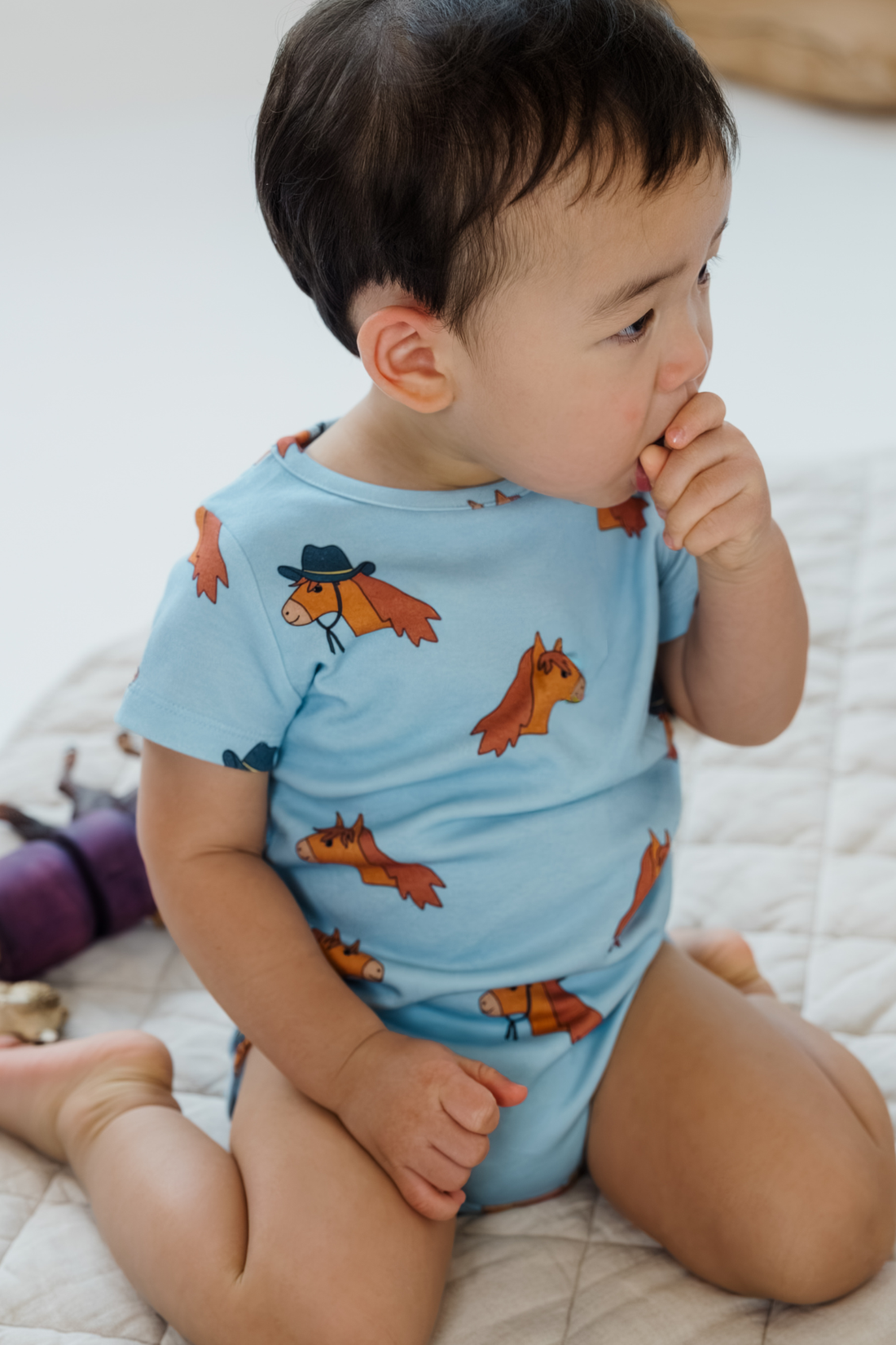 Horse Blue Onesie