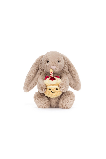 Jellycat Bashful Beige Bunny Birthday