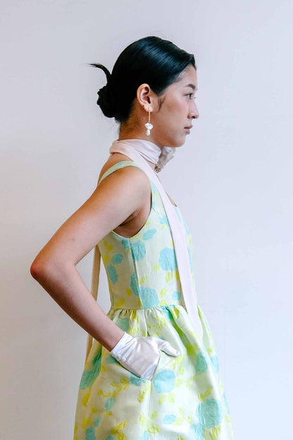 Sunrise Fluor Jacquard Scoop Back Dress
