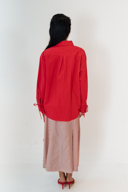 Red Garnet Oversized Shirt