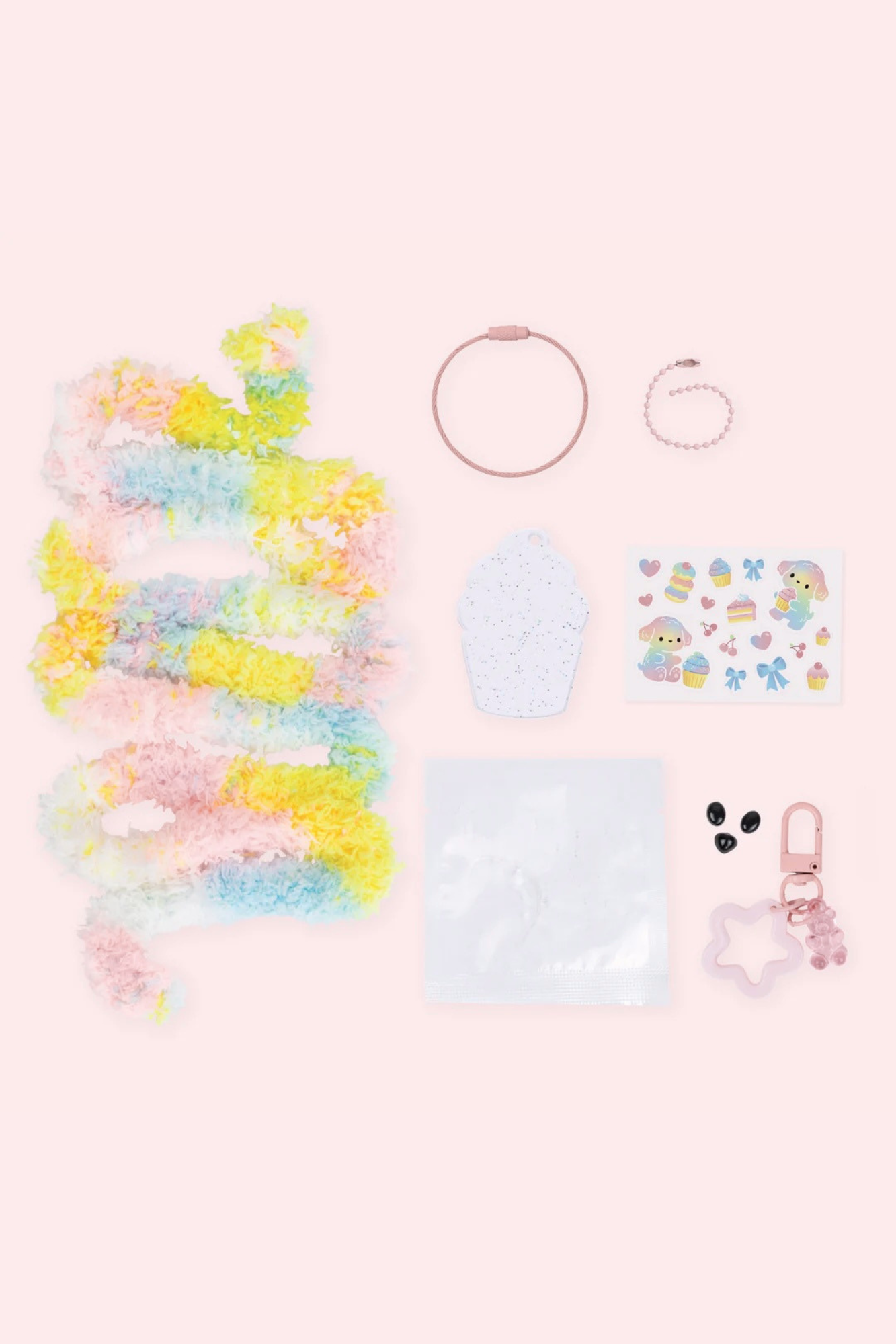 TIGER TRIBE BAG CHARM KIT - FLUFFY DOG