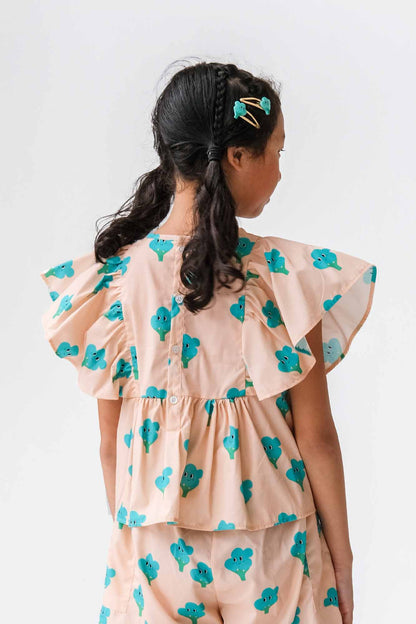 Betty Broccoli Flutter Top