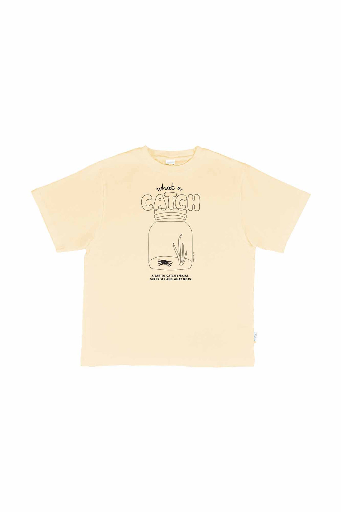 Colour Me! What A Catch Sand Oversized Tee