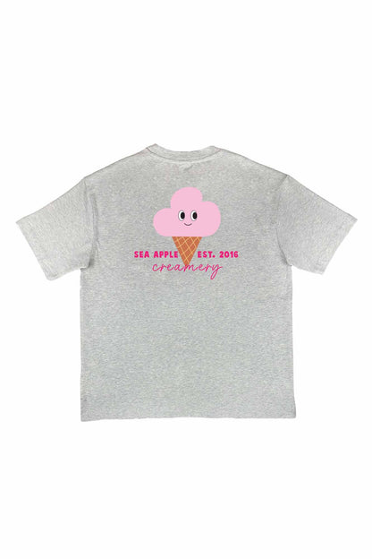 Illy Ice Cream Dove Adults Oversized Tee
