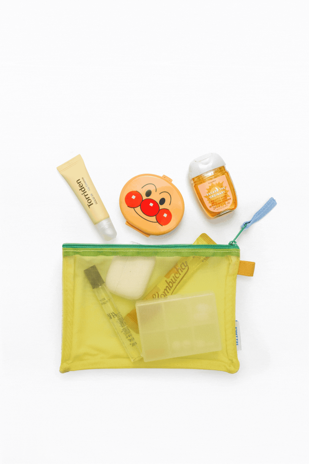 Personalisable Lemon Mesh Pouch