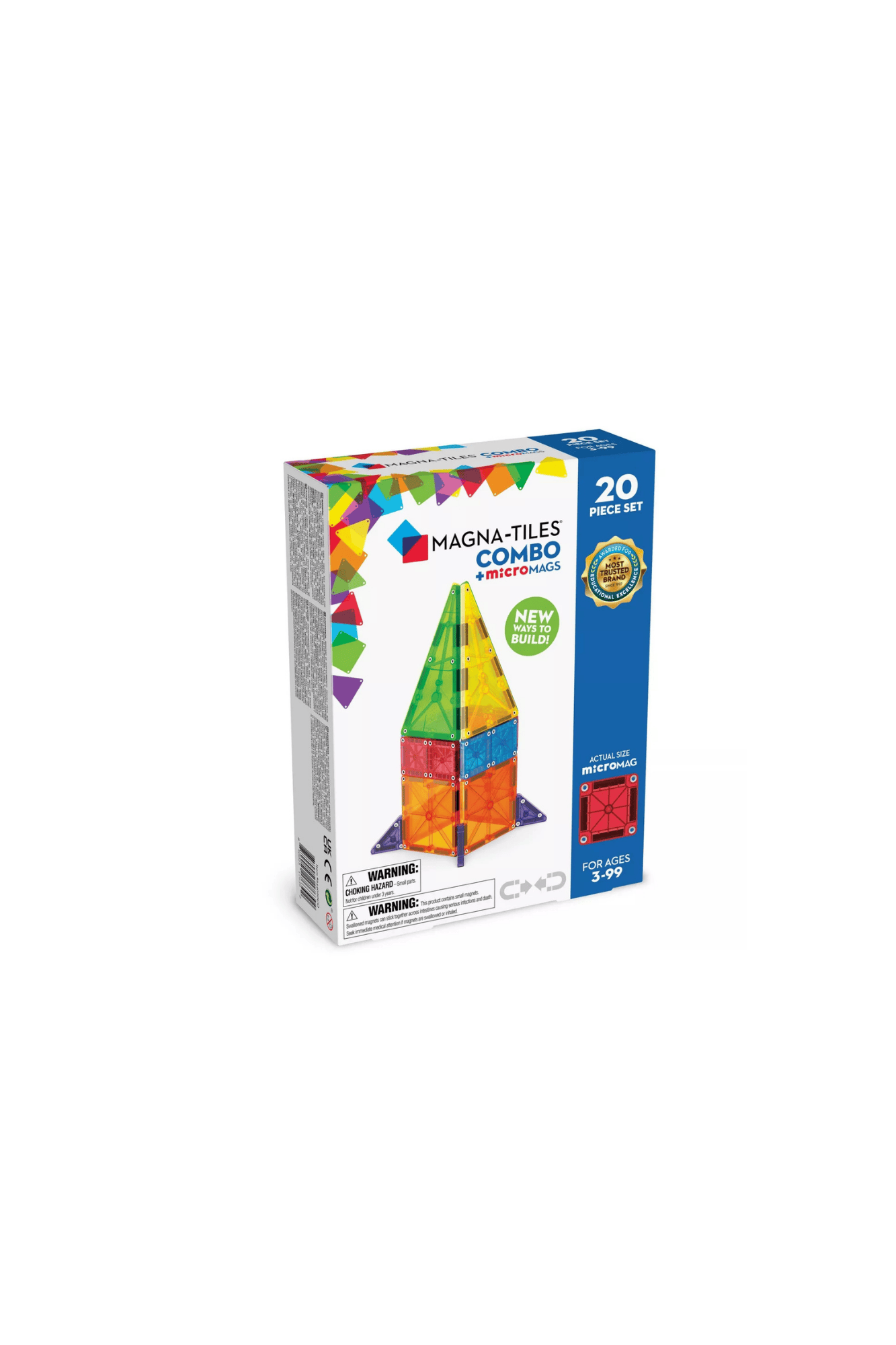 MAGNA-TILES Combo + MicroMAGS 20 pieces