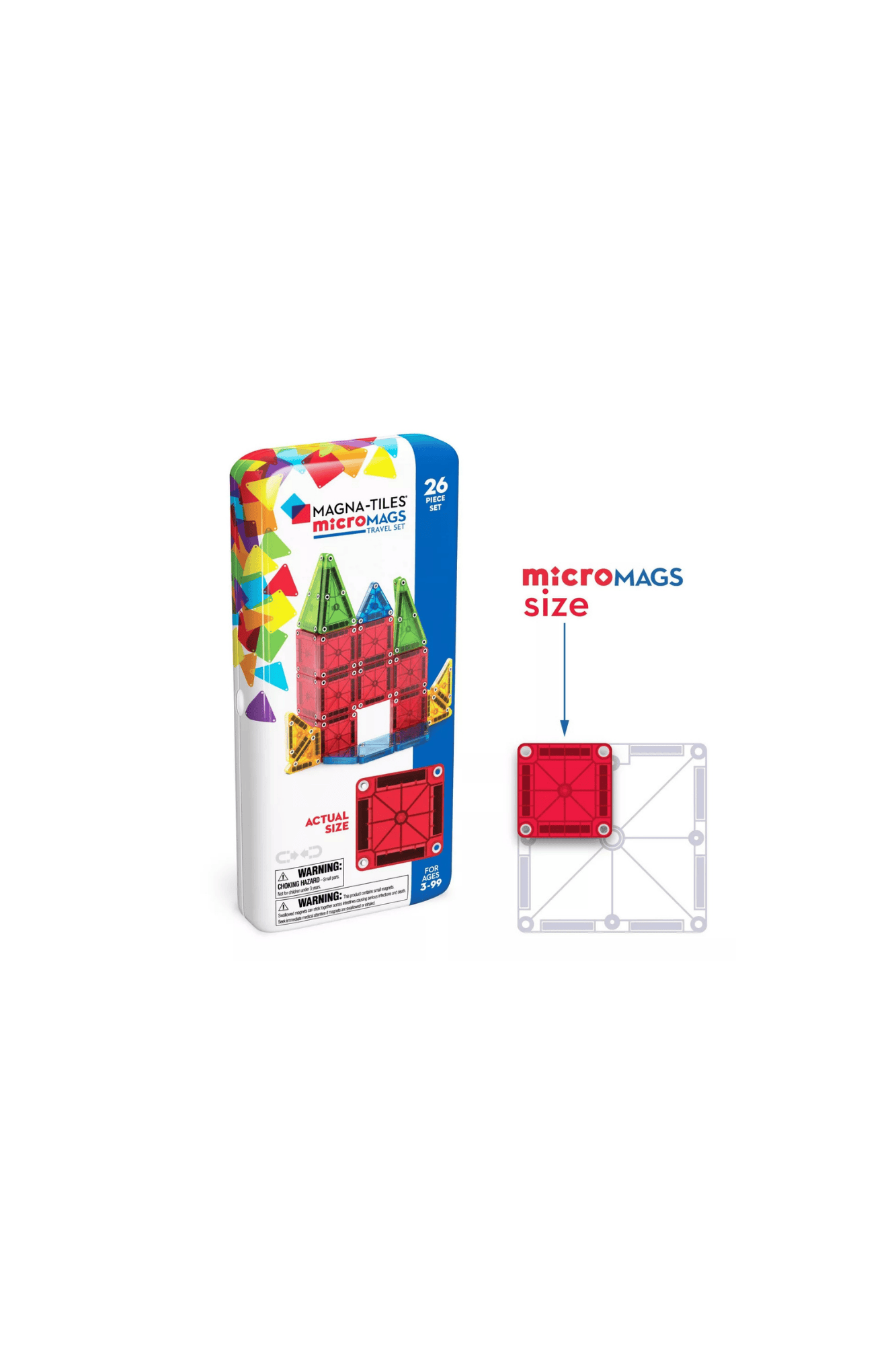 MAGNA-TILES microMAGS Travel 26 pieces