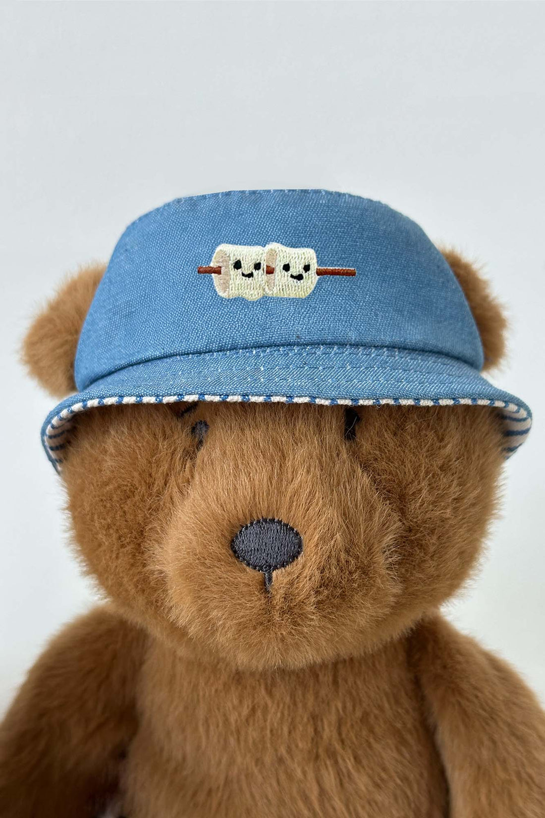 Personalisable Mini Striped Denim Reversible Bucket Hat
