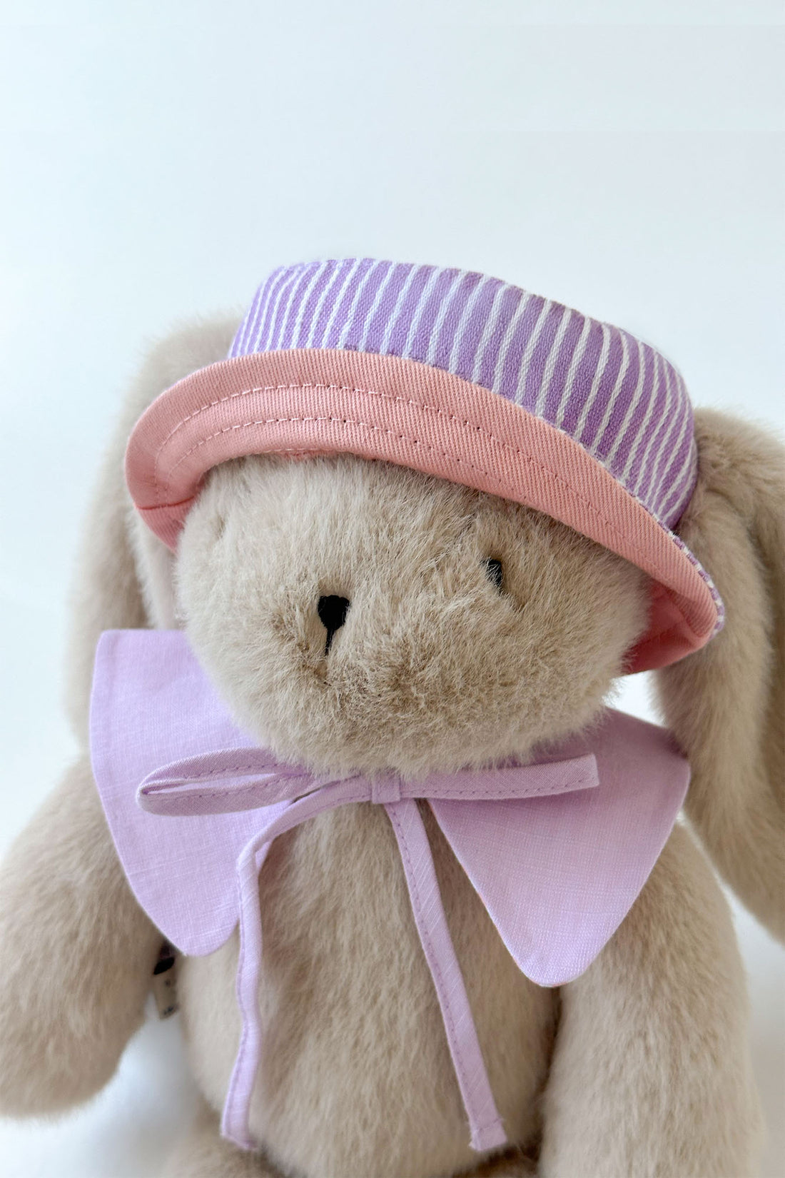 Personalisable Mini Striped Pink Reversible Bucket Hat