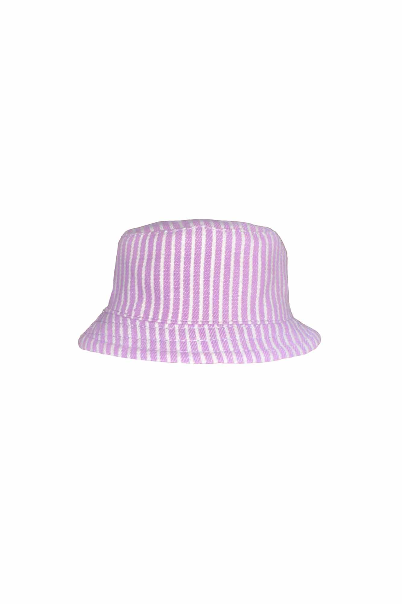 Personalisable Mini Striped Pink Reversible Bucket Hat