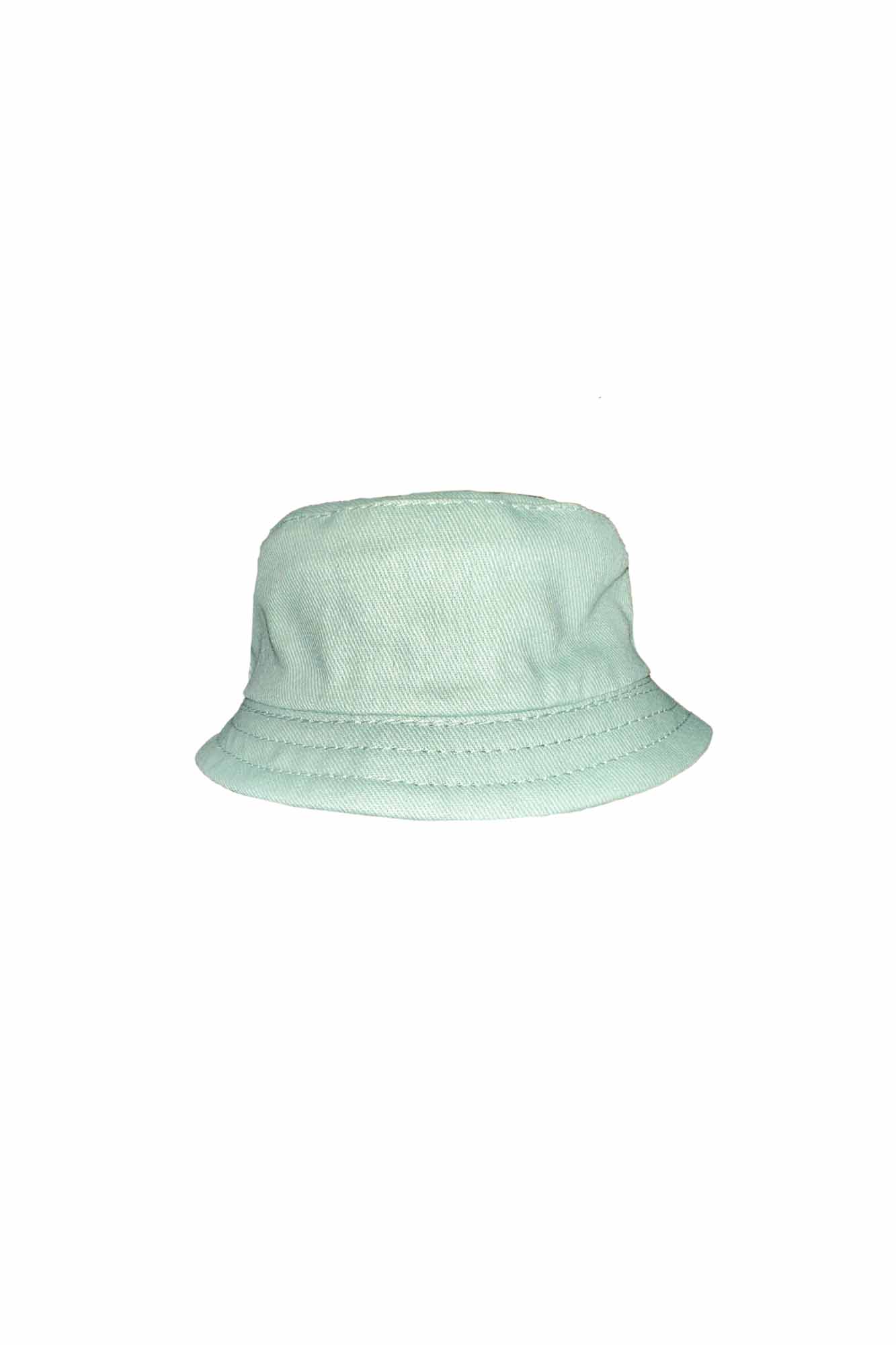 Personalisable Mini Striped Sage Reversible Bucket Hat