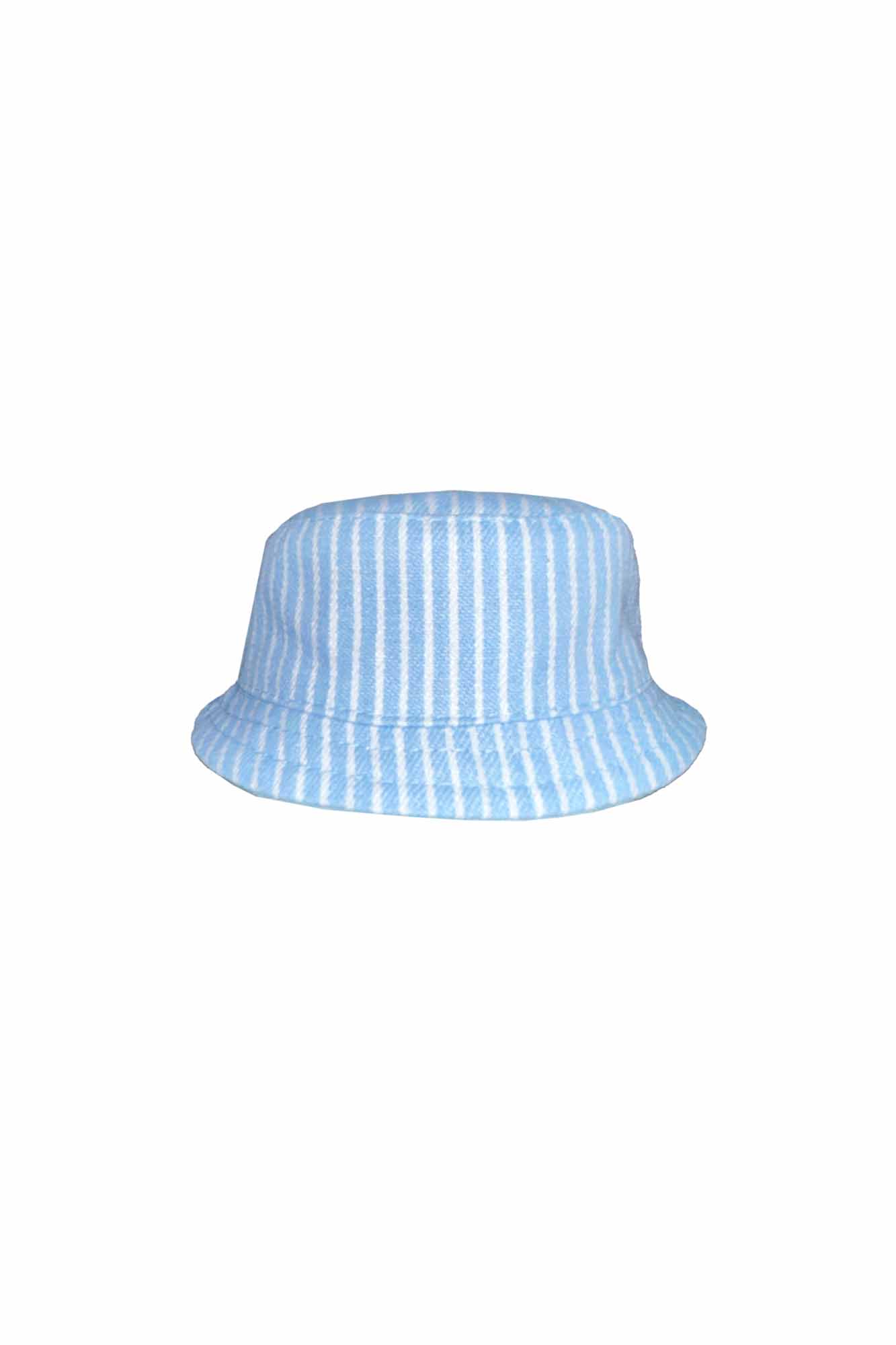 Personalisable Mini Striped Sage Reversible Bucket Hat