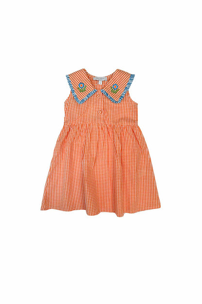 Orange Plaid Harper Dress