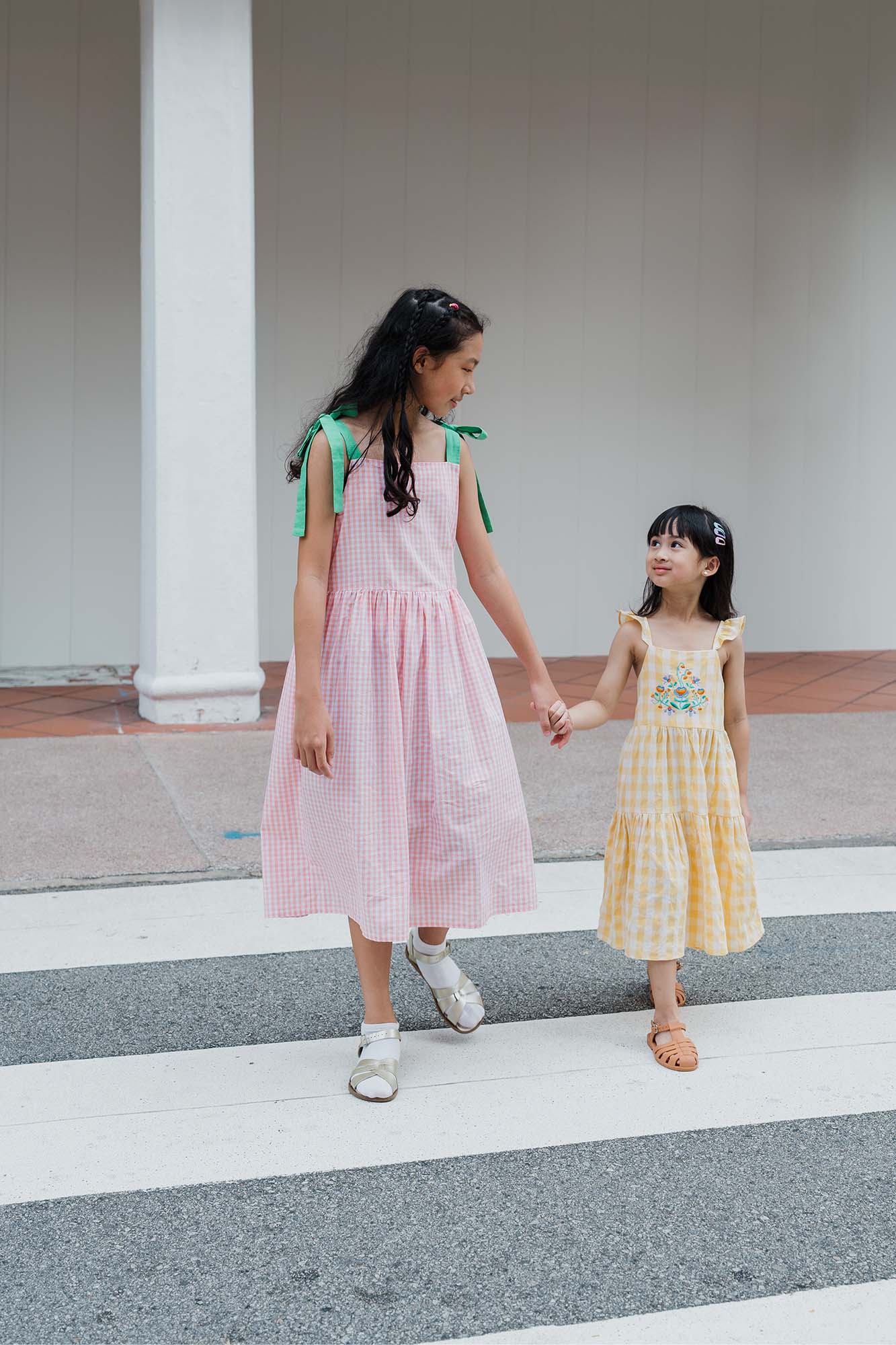 Yellow Check Freya Dress